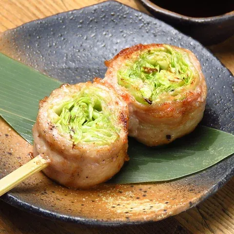 焼き上がった野菜巻き串